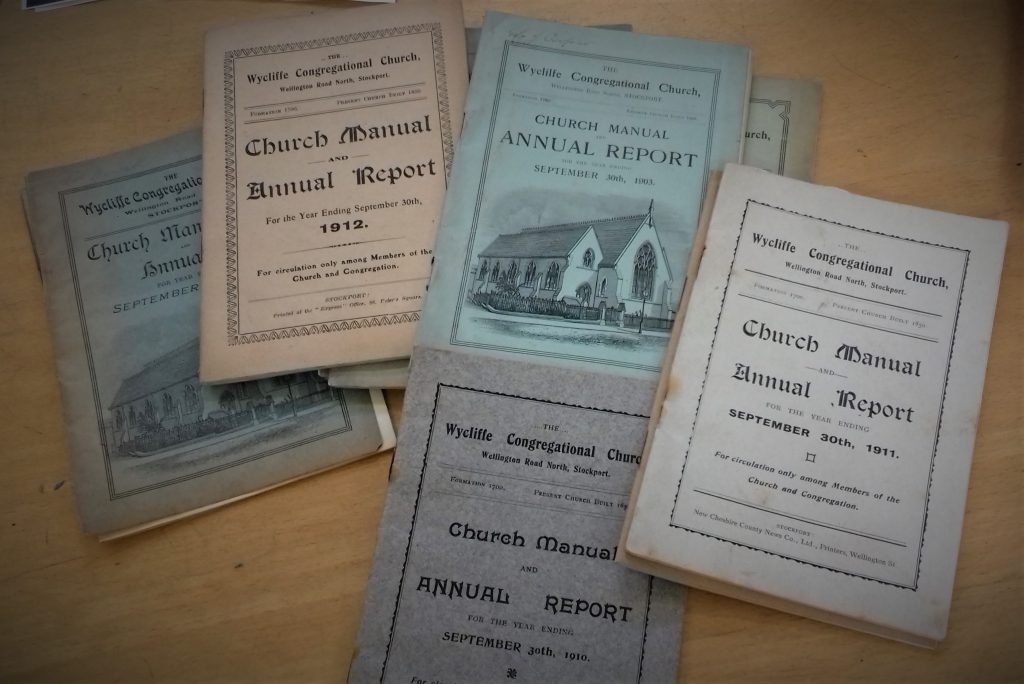Collection of five Wycliffe Church Manuals from the early 1900s Chapel